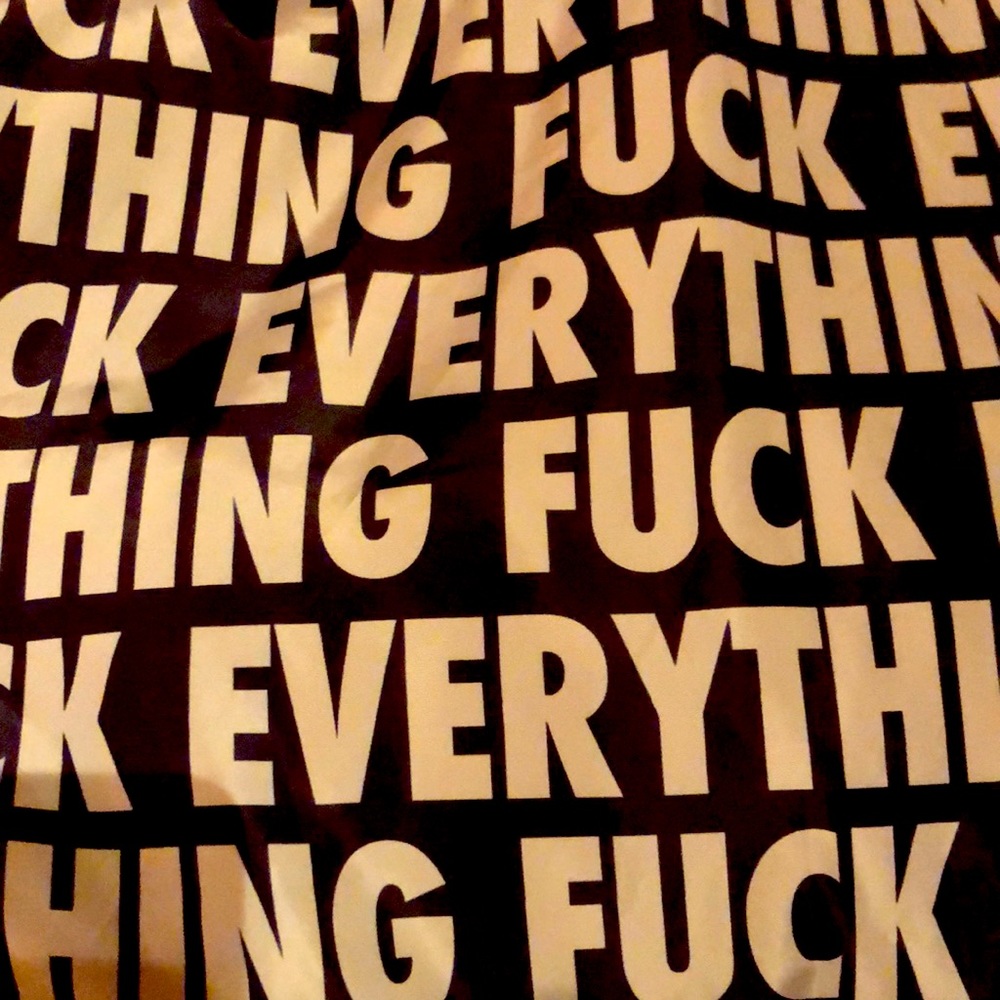 F*CK EVERYTHING BOMBER JACKET